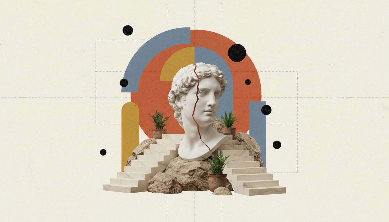 Neoclassical collage artwork